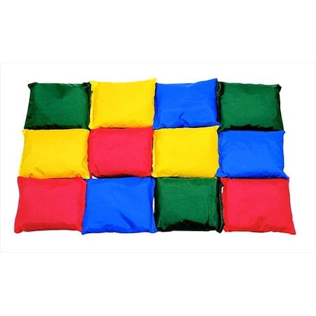 SPORTIME Sportime 1004608 4 x 4 In. Nylon-Covered Beanbags; Pack 12 1004608